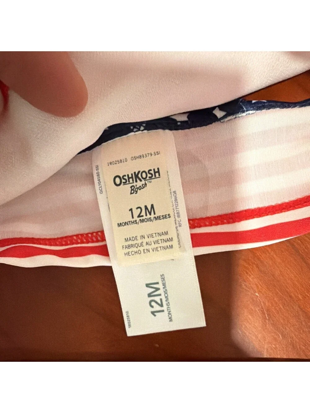 OshKosh B'gosh Baby 3-Piece Star Print Swim Set with UPF 50+ Protection, Size12M